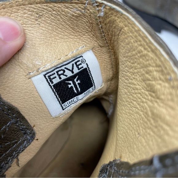 Frye Jaden Roper Western Leather Ankle Boots Size 7.5 - Picture 11 of 12